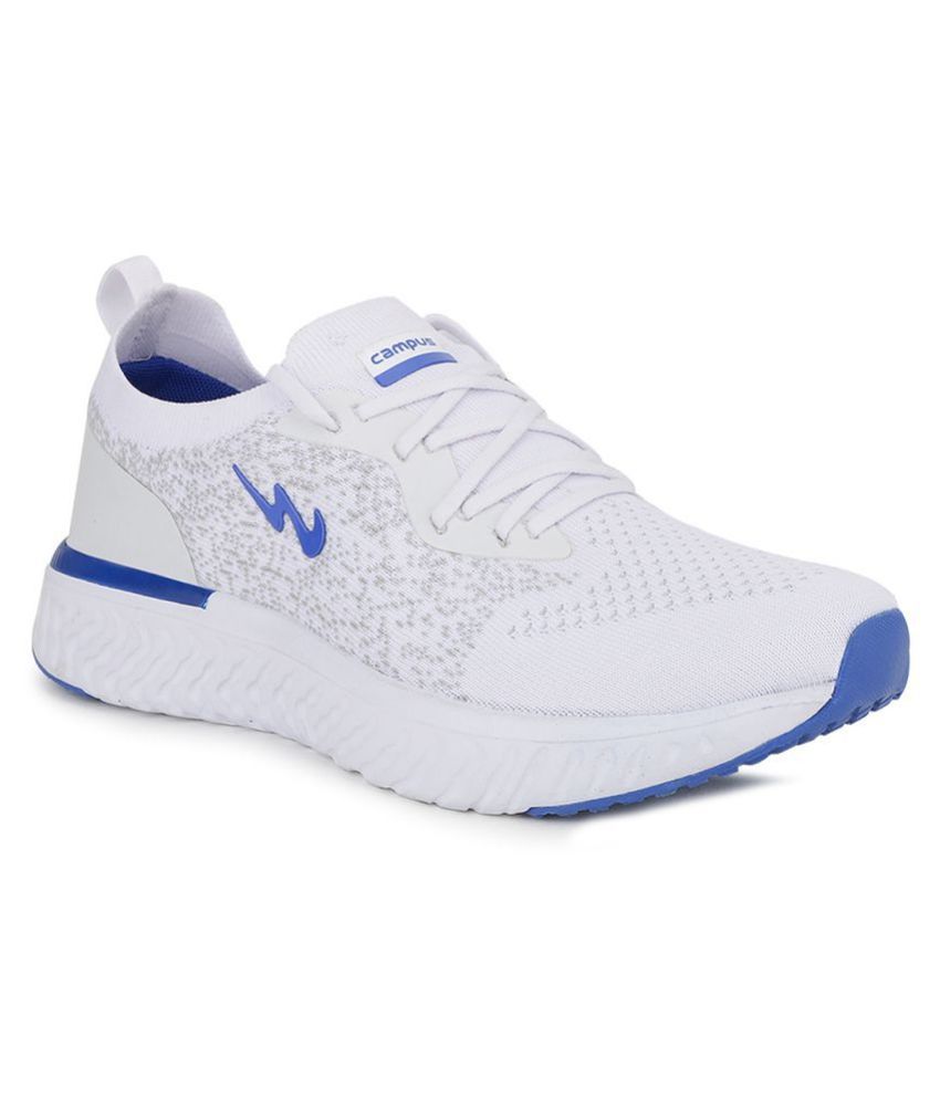 Campus PRIX PLUS White Running Shoes 