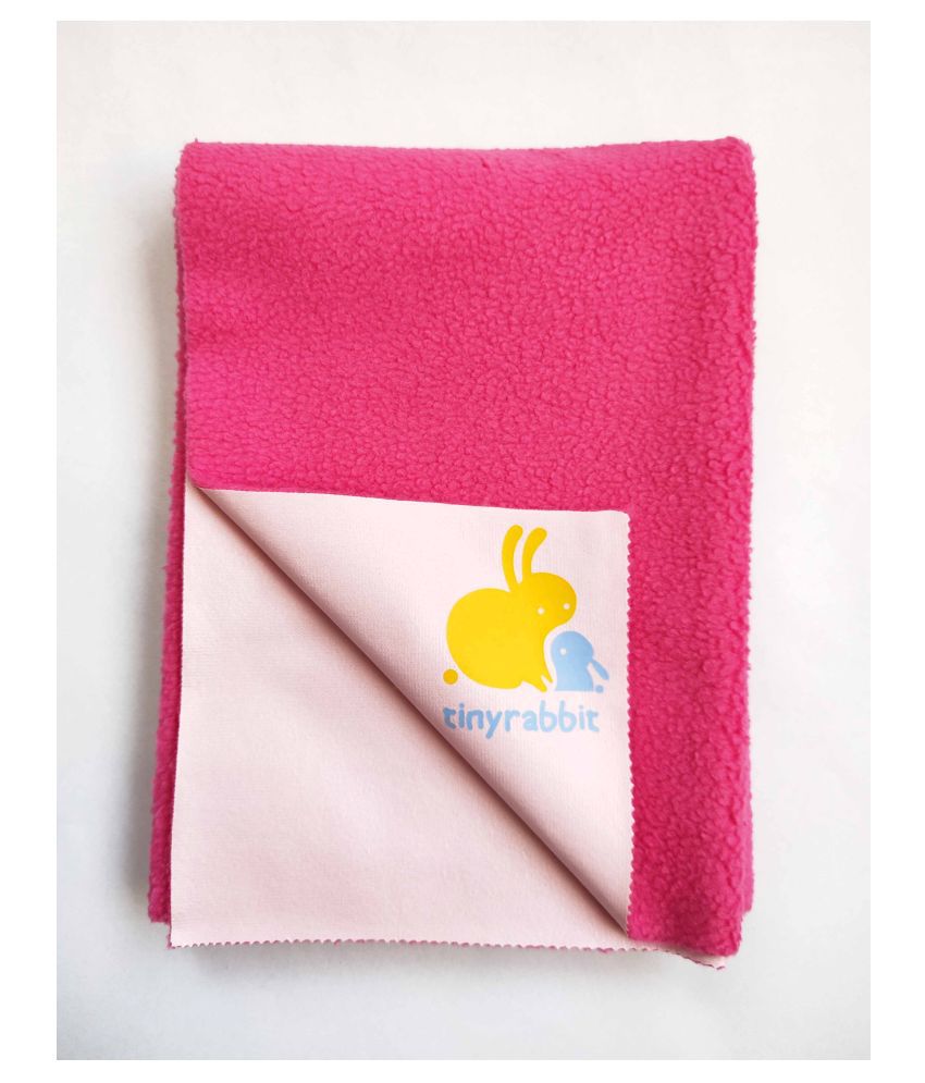 tinyrabbit Pink Laminated Waterproof Sheet ( 50 cm × 70 cm - 1 pcs )