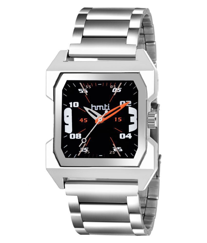 HMTI 2362 Square Premium Stainless Steel Analog Men's Watch