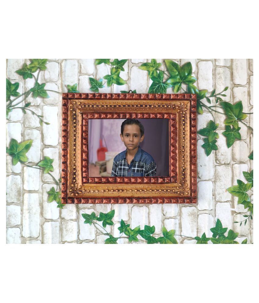     			TFS Wood Wall Hanging Antique Single Photo Frame - Pack of 1