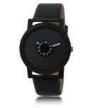 newmen - Black Leather Analog Men's Watch