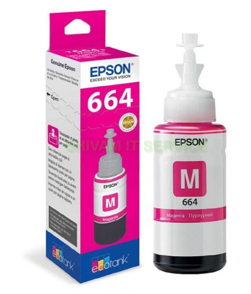 Cartridge Vista Compatible 664 Magenta Single Ink Bottle For Epson L130 6986