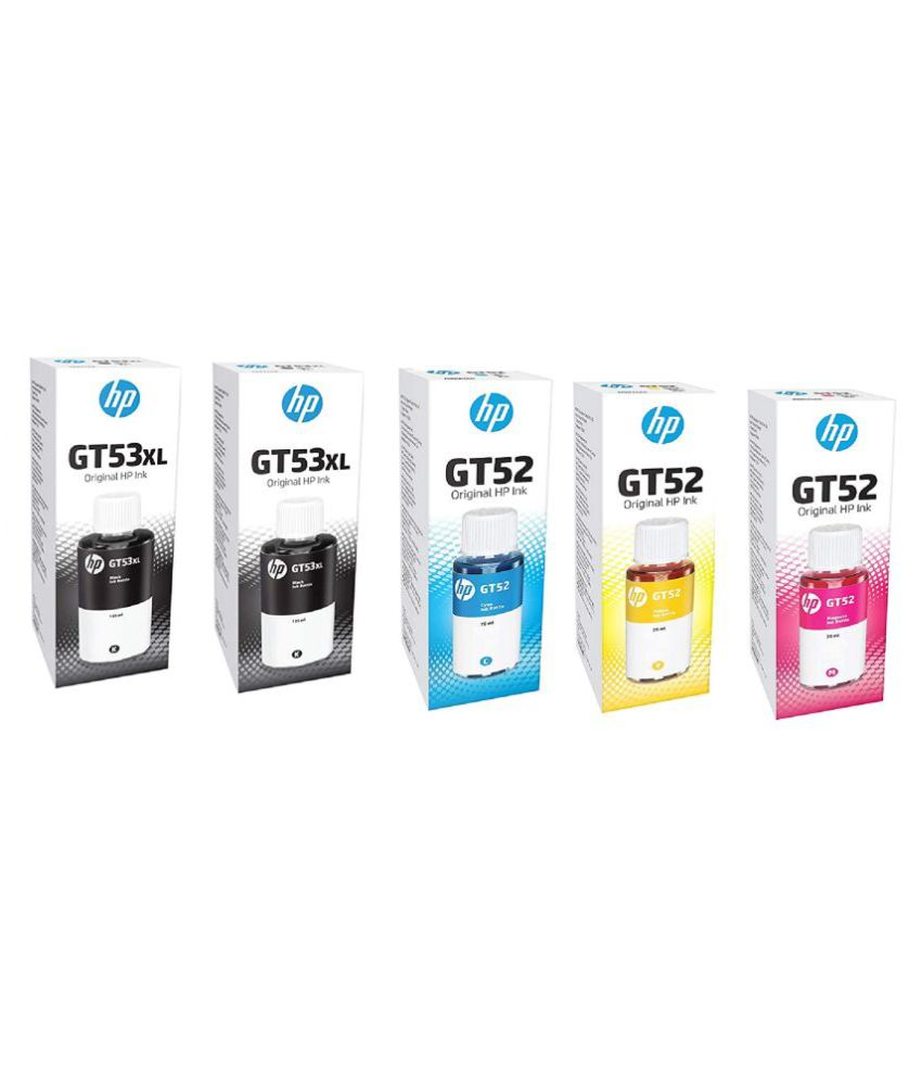 Cartridge Vista GT53 XL Black Pack of 5 Ink bottle for HP Gt 5810, Gt