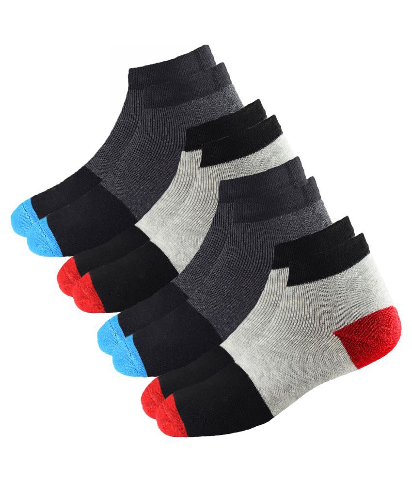     			hicode Multi Ankle Length Socks Pack of 4