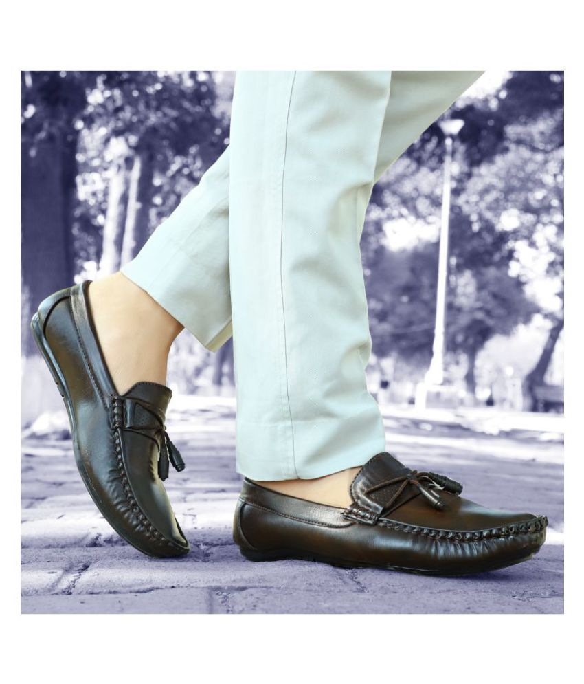 markrange brown loafers