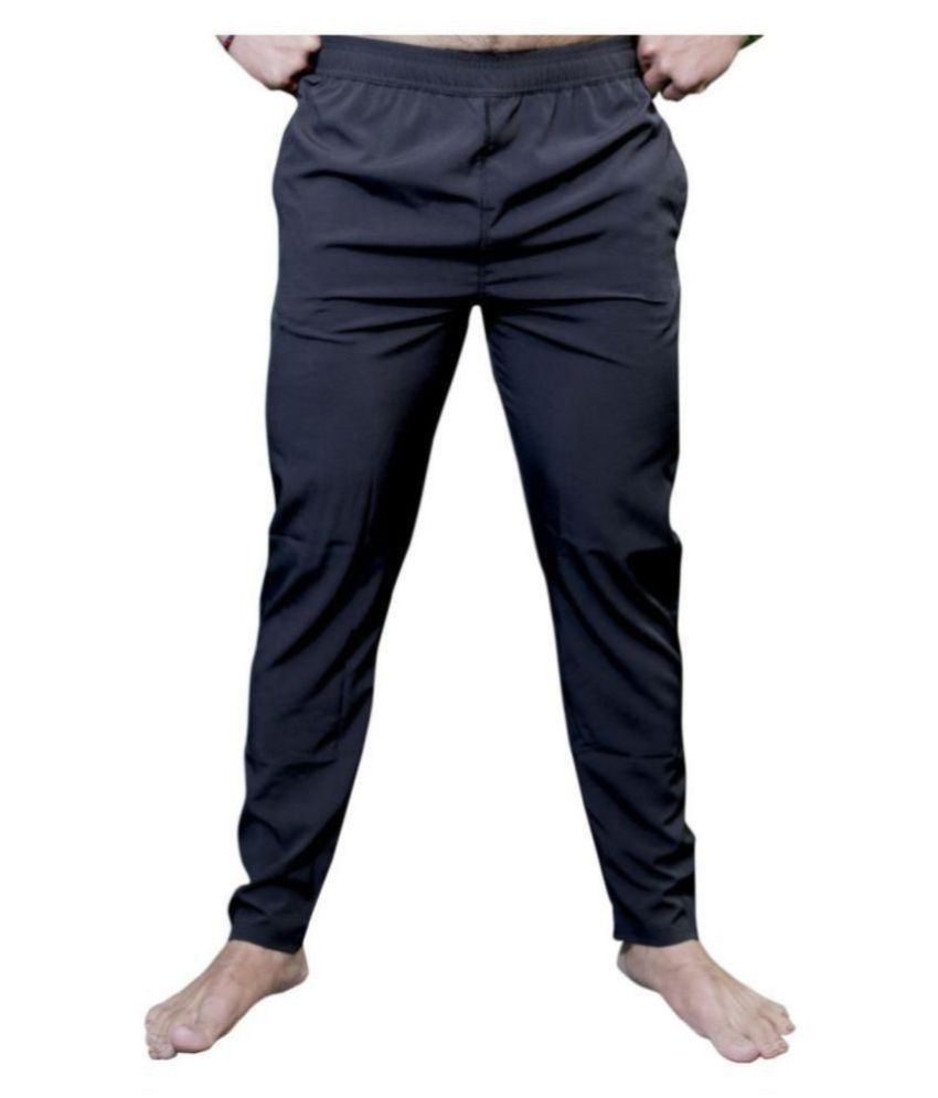     			RANBOLT - Black Polyester Men's Sports Trackpants ( Pack of 1 )