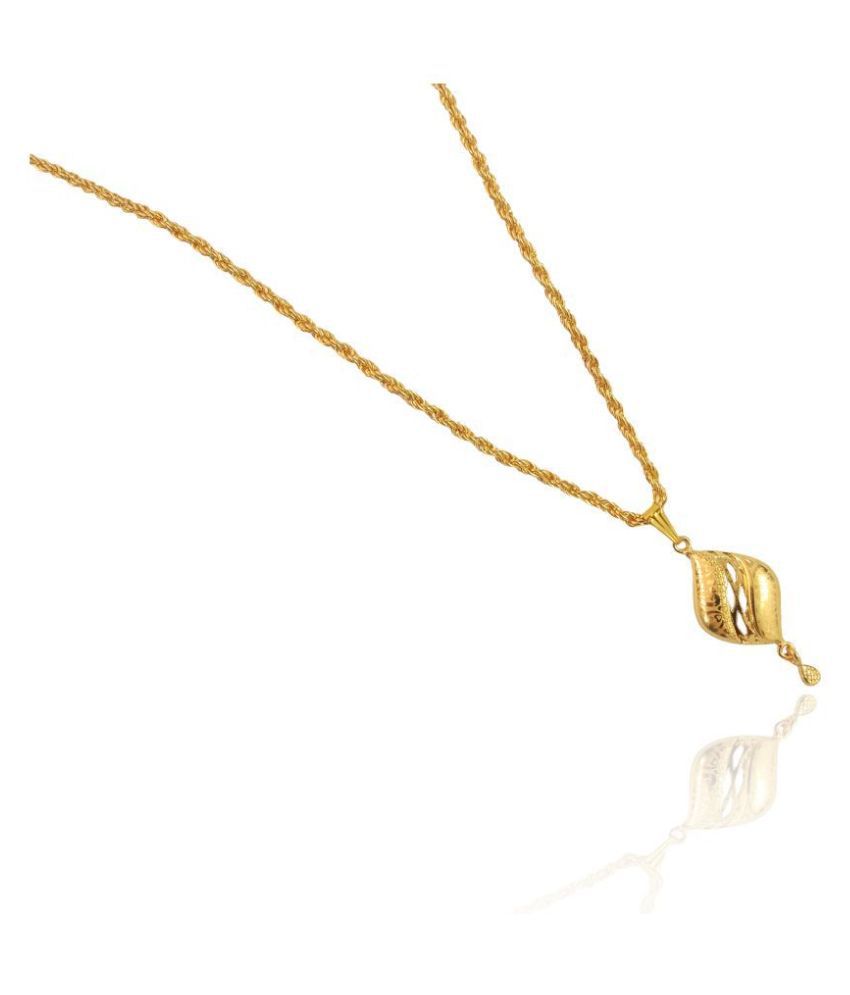     			SHANKHRAJ MALL GOLD PLATED PENDANT AND CHAIN FOR GIRL or women-100380