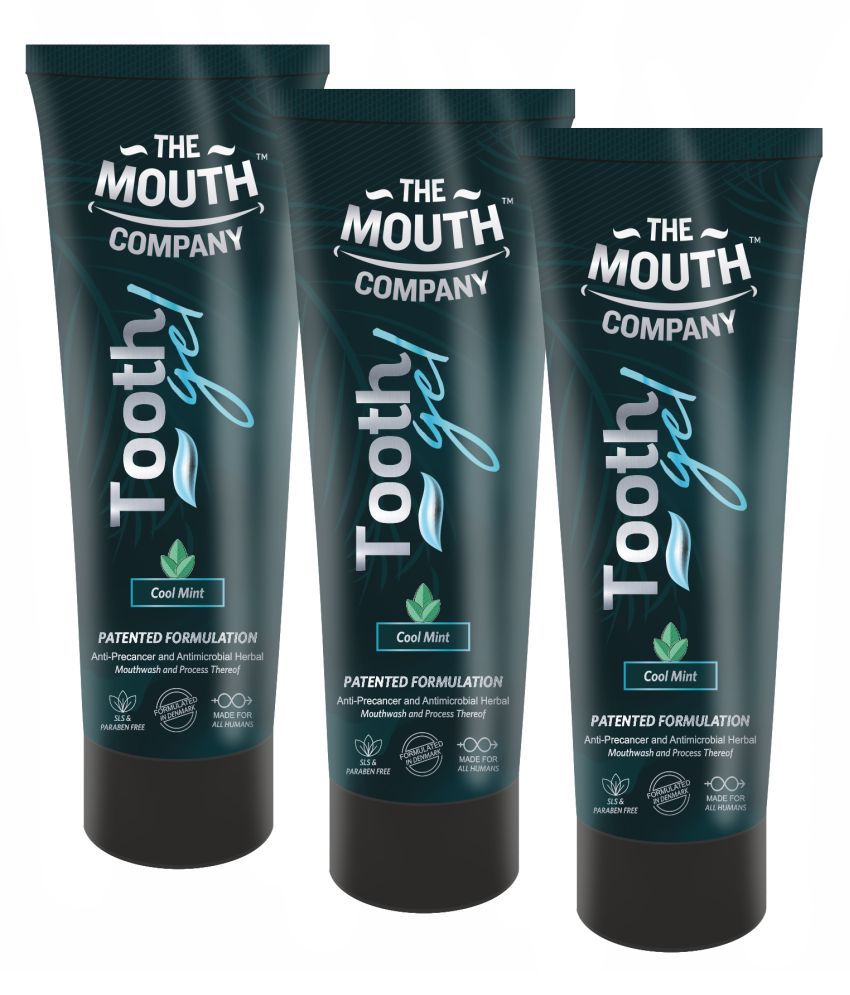     			The Mouth Company Patented - Cool Mint Toothpaste Gel 75 gm Pack of 3