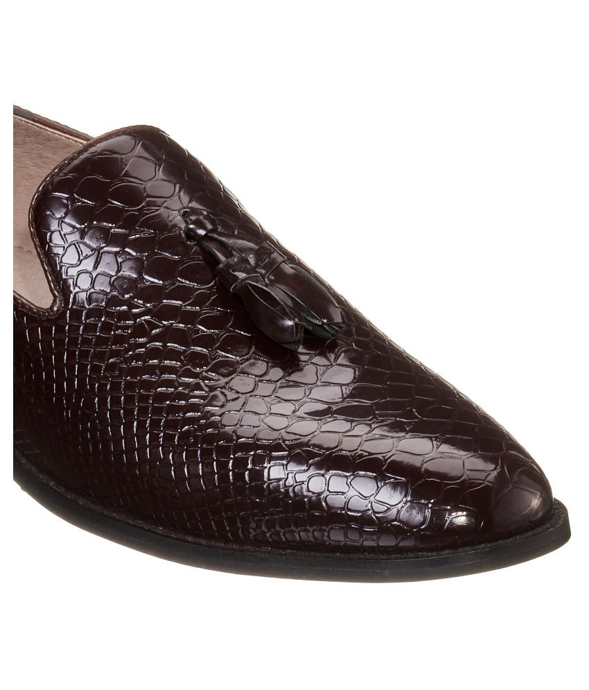 Duke Slip On Brown Formal Shoes Price 