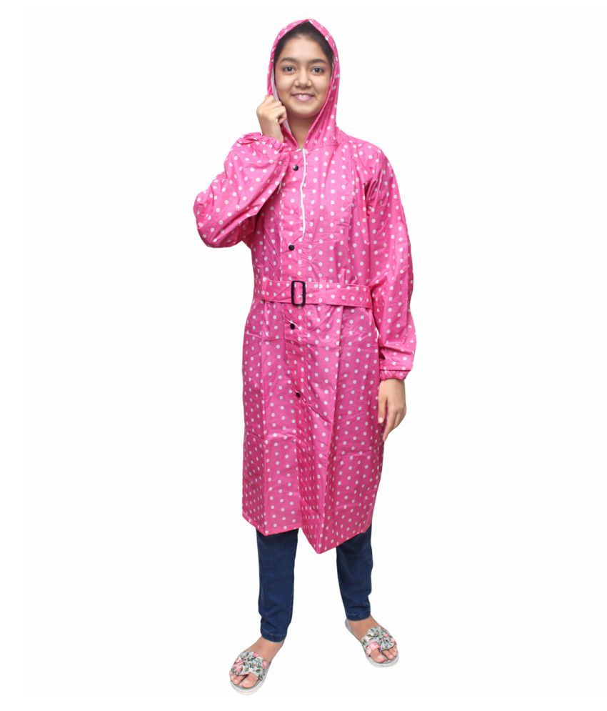     			Goodluck Long Raincoat - Pink