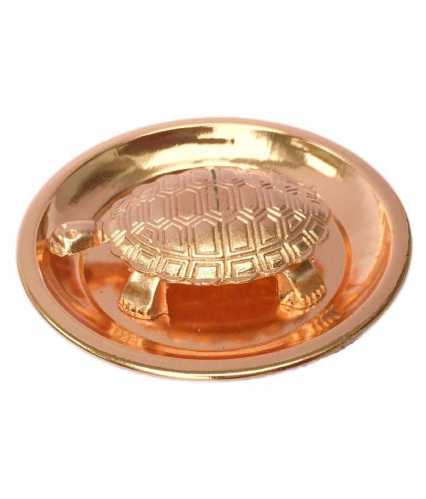     			Tevatiya Copper Fengshui Tortoise/Turtle (For Good Luck) With Copper Plate