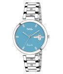 HMTe - Silver Metal Analog Womens Watch