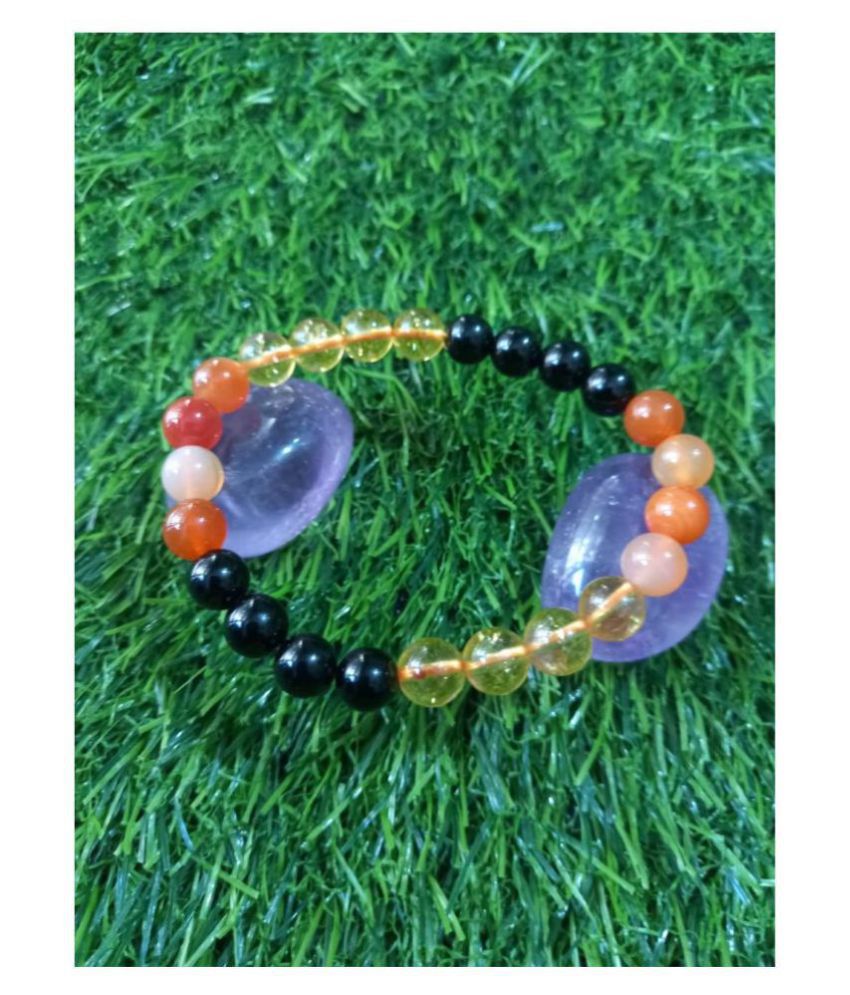 8mm Multi Colors Natural Agate Stone Bracelet For a Health Wealth Luck   Prosperity  Citrine Tiger