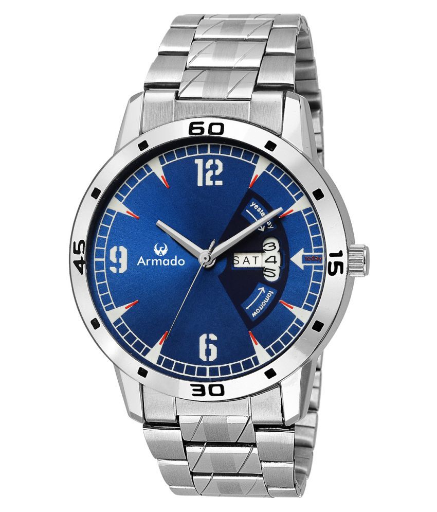     			Armado 099-blue day&date Stainless Steel Analog Men's Watch