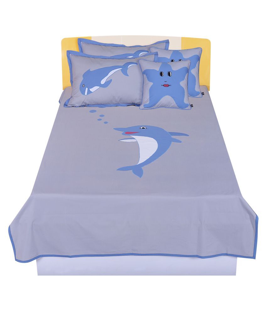     			Hugs'n'Rugs Cotton Single Bedsheet ( 250 cm x 150 cm )