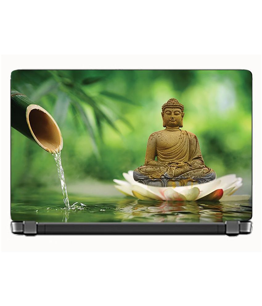     			Laptop Meditating Lord buddha_Nature Premium matte finish vinyl HD printed Easy to Install Laptop Skin/Sticker/Vinyl/Cover for all size laptops upto 15.6 inches