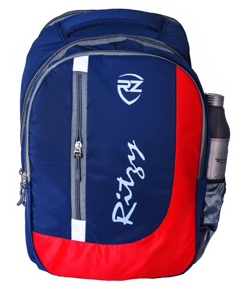     			Ritzy Blue P.U. College Bag