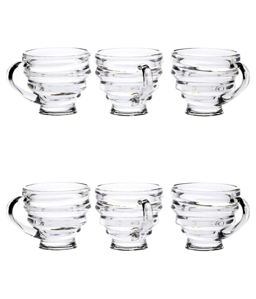     			Afast Glass Tea, Coffee Cup Set, Transparent, Pack Of 6, 130 ml