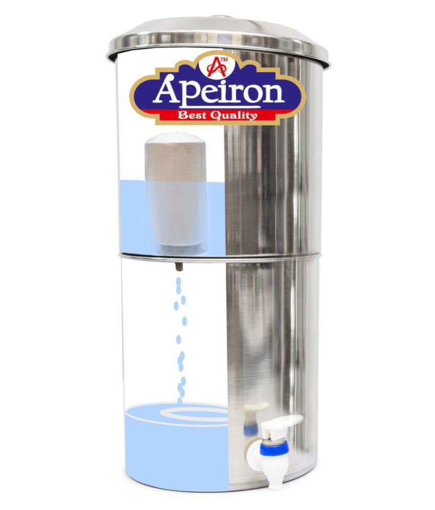     			Apeiron Water filter-18 ltr Stainless steel Bottom Loading Water Dispenser
