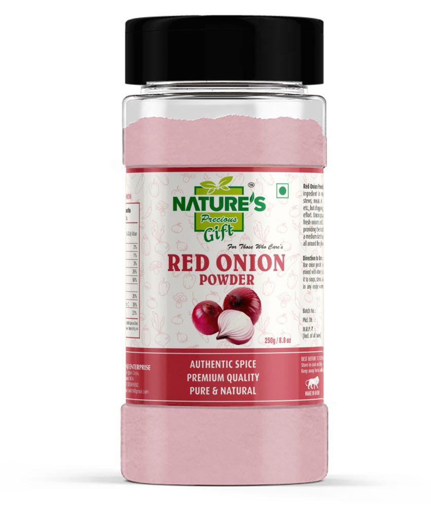     			Natures Gift Red Onion Powder 8.8 Oz Spice Jar Powder 250 gm