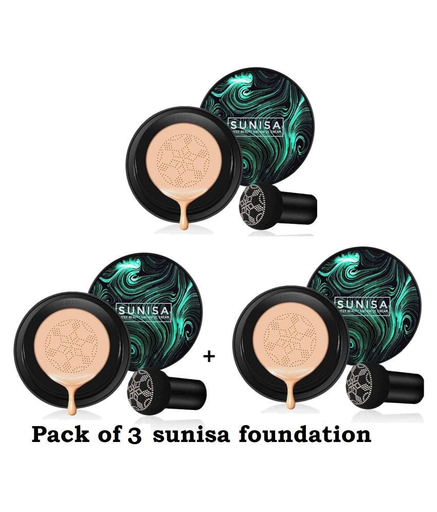     			SUNISA FOUNDATION BB & CC Cream 20 ML ( pack of 3 pcs) ml Pack of 3