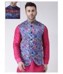 Hangup Multi Cotton Blend Nehru Jacket