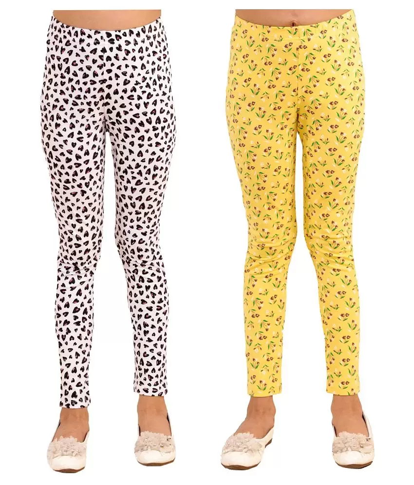 Buy slaixiu Warm Girls Leggings Fleece Lined Winter Thick Printing Kids  Pants, Set_11, 8-9 Years at Amazon.in