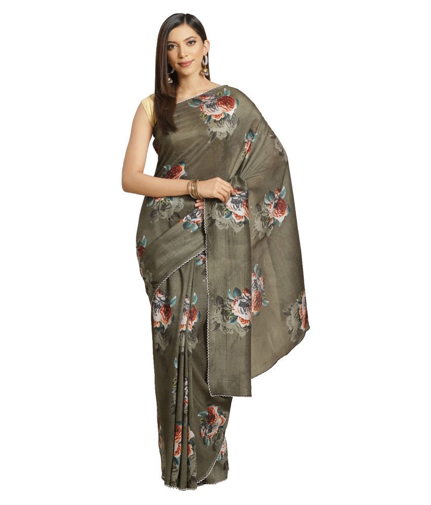     			Aarrah Green Art Silk Saree - Single