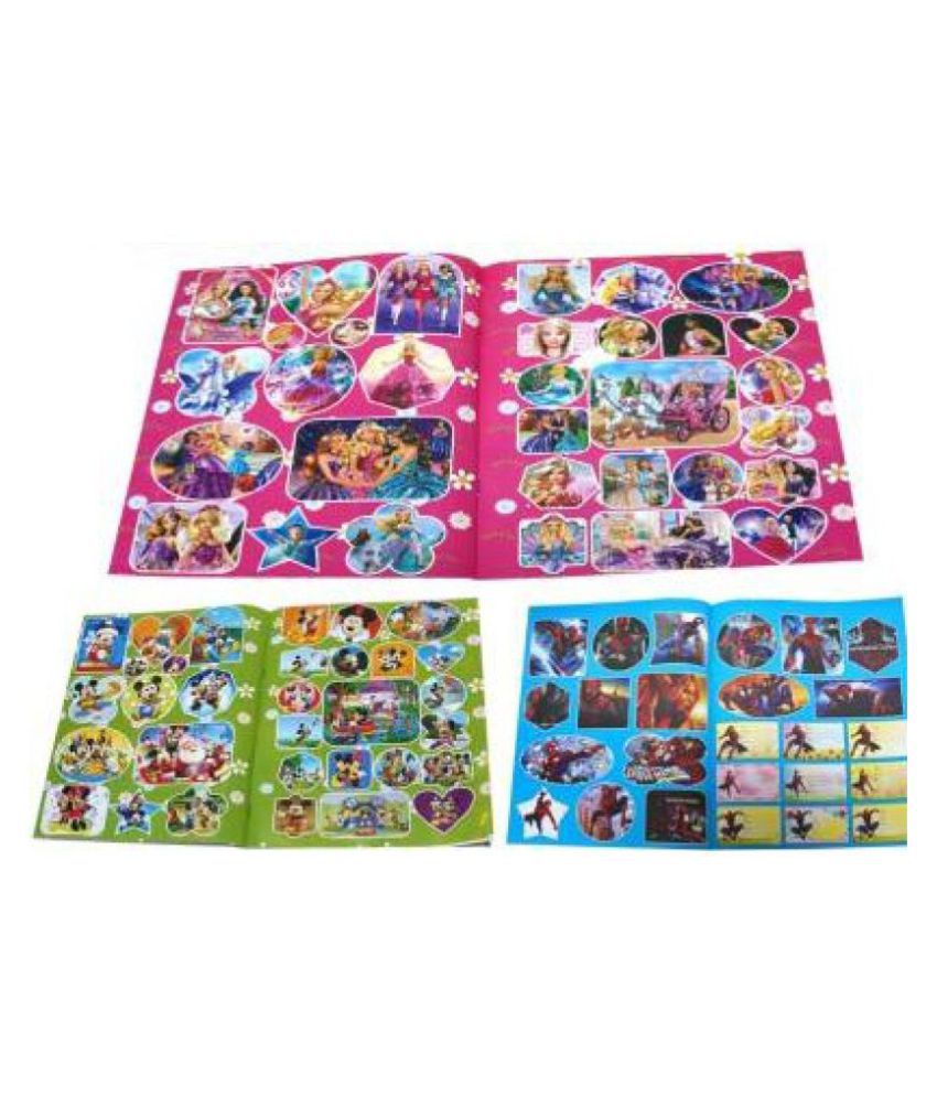 toybest™ Cartoon Character Book With Name Sticker : Set of Five Sketch Pad  (20 Sheets, Pack of 5) - Buy toybest™ Cartoon Character Book With Name  Sticker : Set of Five Sketch