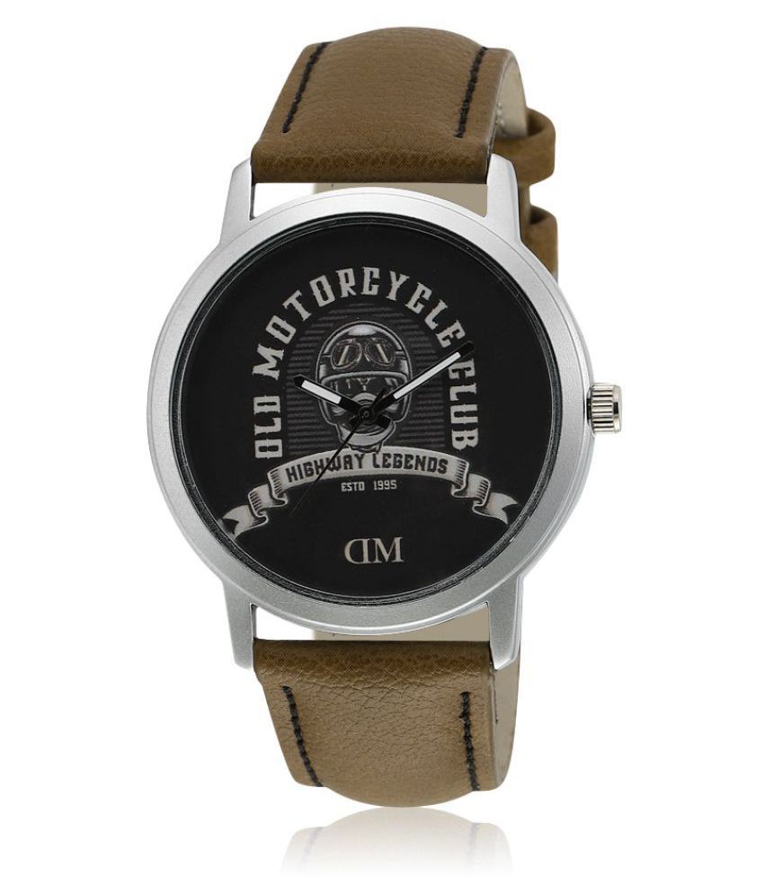     			David Miller - Brown Leather Analog Men's Watch