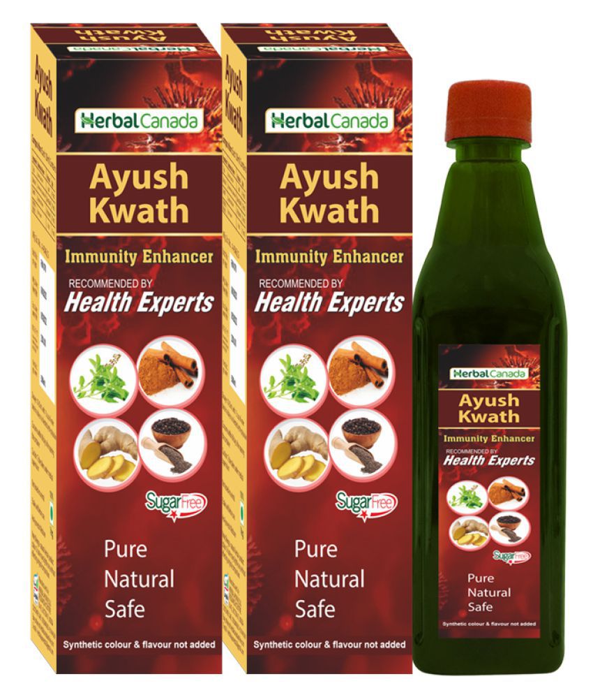     			Herbal Canada Ayush Kwath (Kadha  Immunity Boosters) Liquid 500 ml Pack Of 2