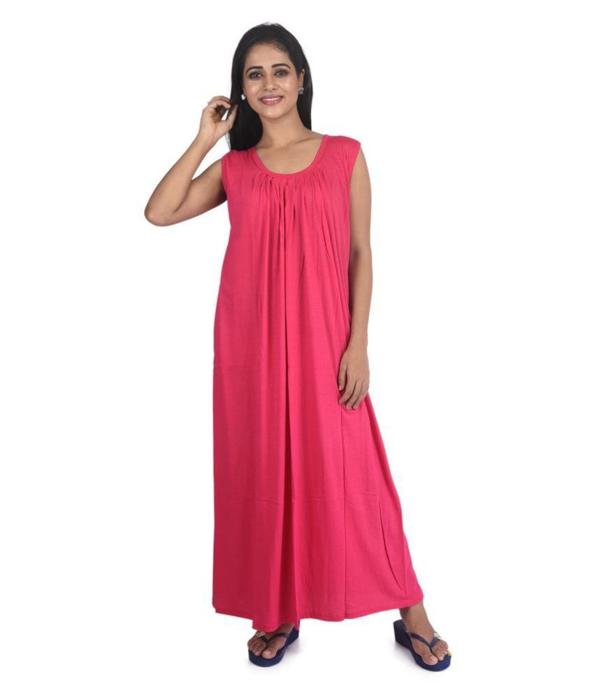     			PIYALI'S CREATION WOMEN'S Hosiery Nighty & Night Gowns - Red