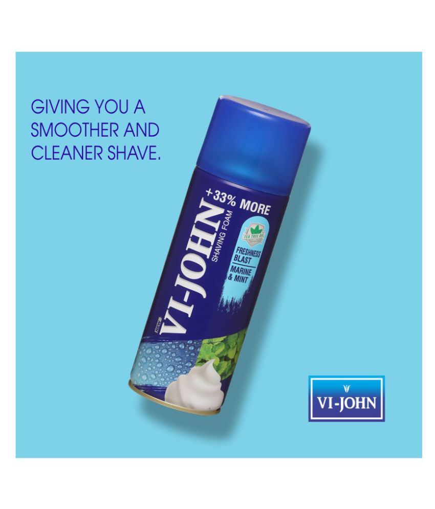 ViJohn Shaving Foam All Skin Type & Marine Mint 400 gm (Pack Of 2) Buy ViJohn Shaving Foam