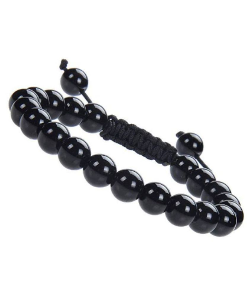     			8mm Black Tourmaline Natural Agate Stone Bracelet