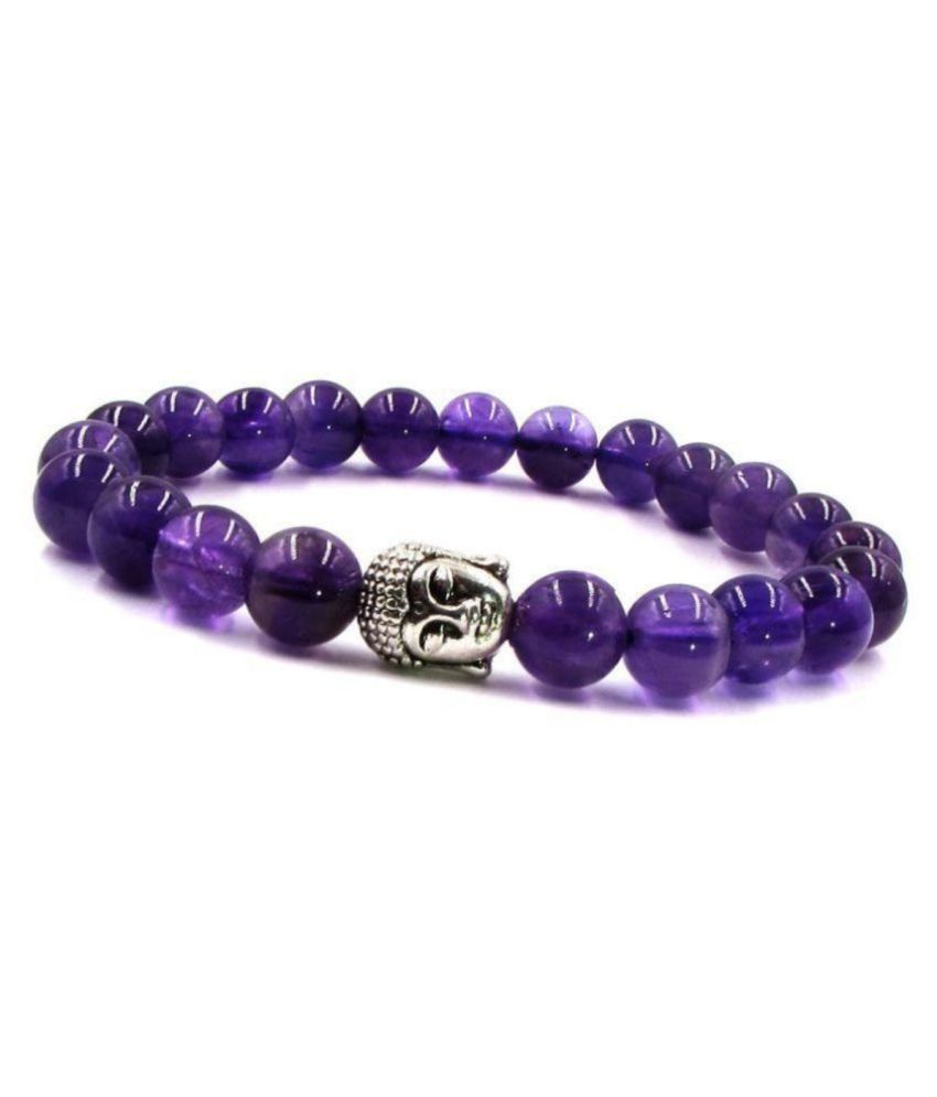     			Amethyst Bracelet With Budda Charm