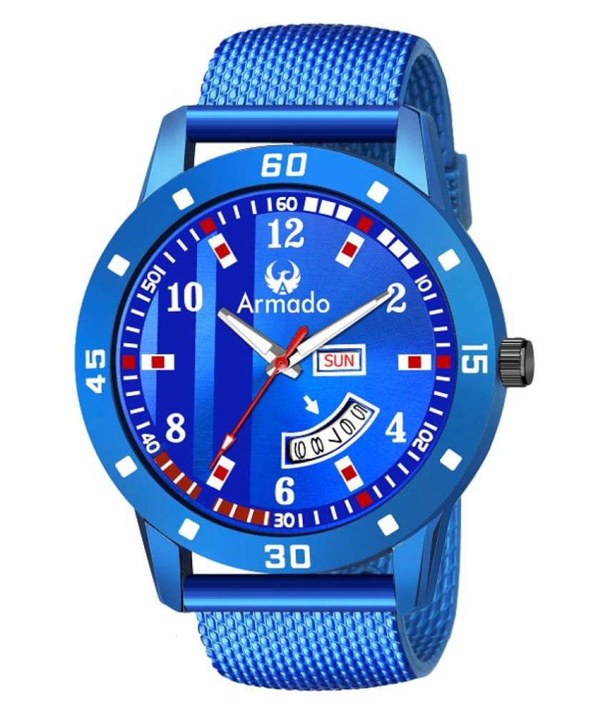     			Armado 1504-blue day&date Rubber Analog Men's Watch