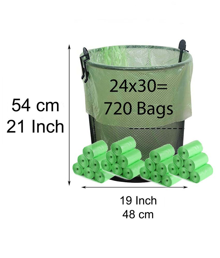 Dustbin Cover Trash Waste Disposal Garbage Bags Medium 19 x 21 Inches