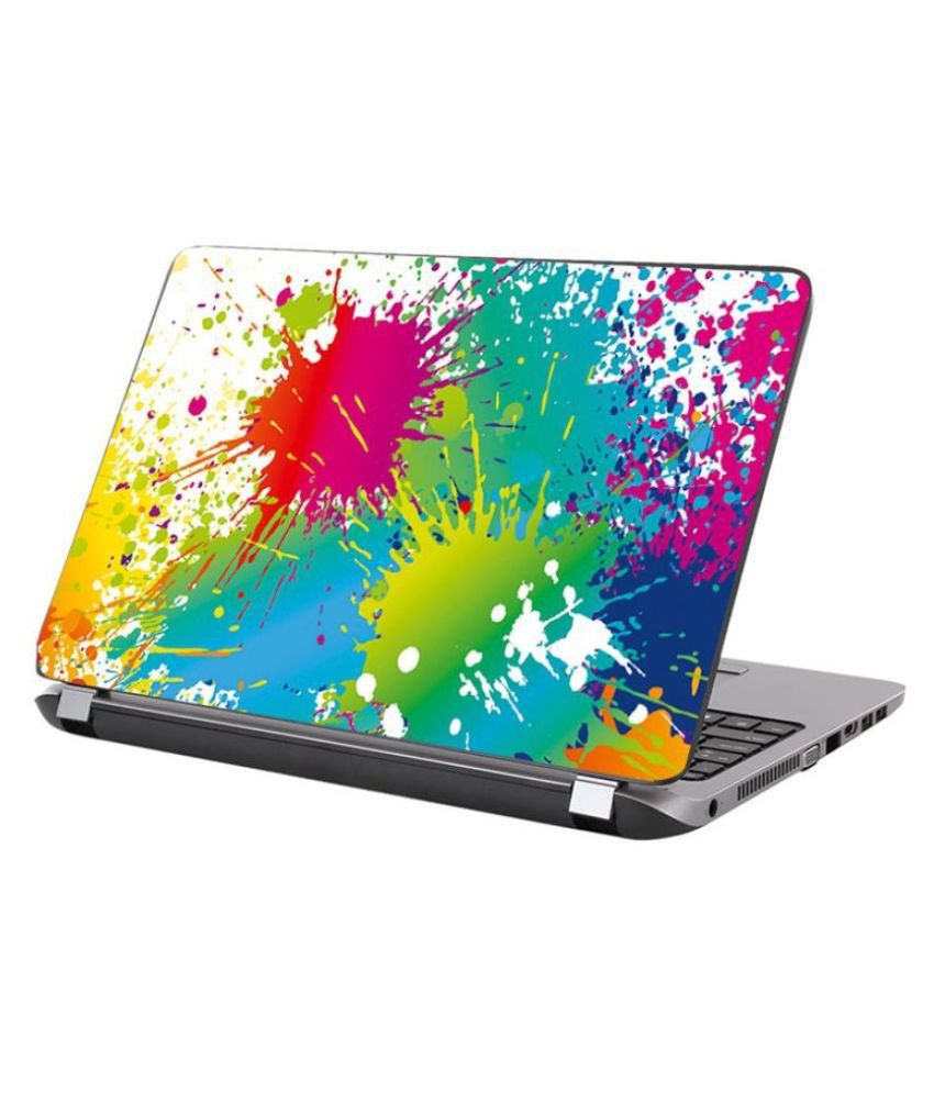     			KALARKARI Laptop Skin multicolor mixture Premium vinyl HD printed Easy to Install Laptop Skin/Sticker/Vinyl/Cover for all size laptops upto 15.6 inch