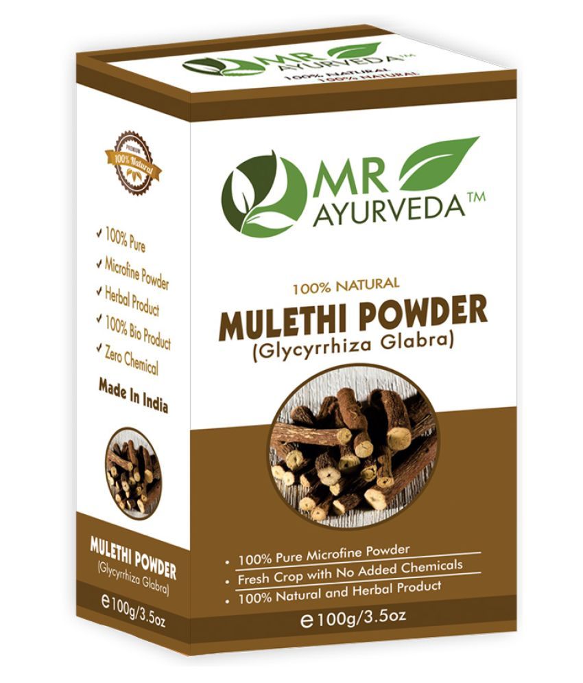     			MR Ayurveda Organic Mulethi Powder for Hair & Skin Face Pack Masks 100 gm