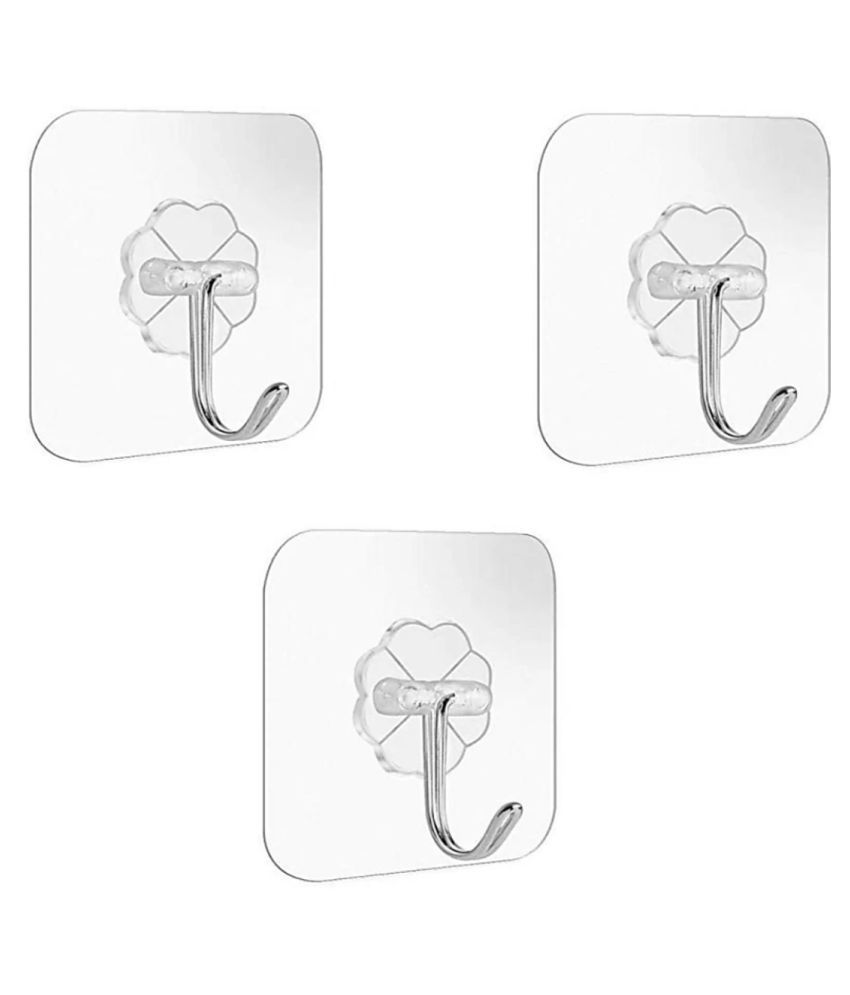 Wall Self Adhesive Hook for Kitchen and Bathroom ( Pack of 3 ): Buy Wall  Self Adhesive Hook for Kitchen and Bathroom ( Pack of 3 ) Online at Low  Price - Snapdeal