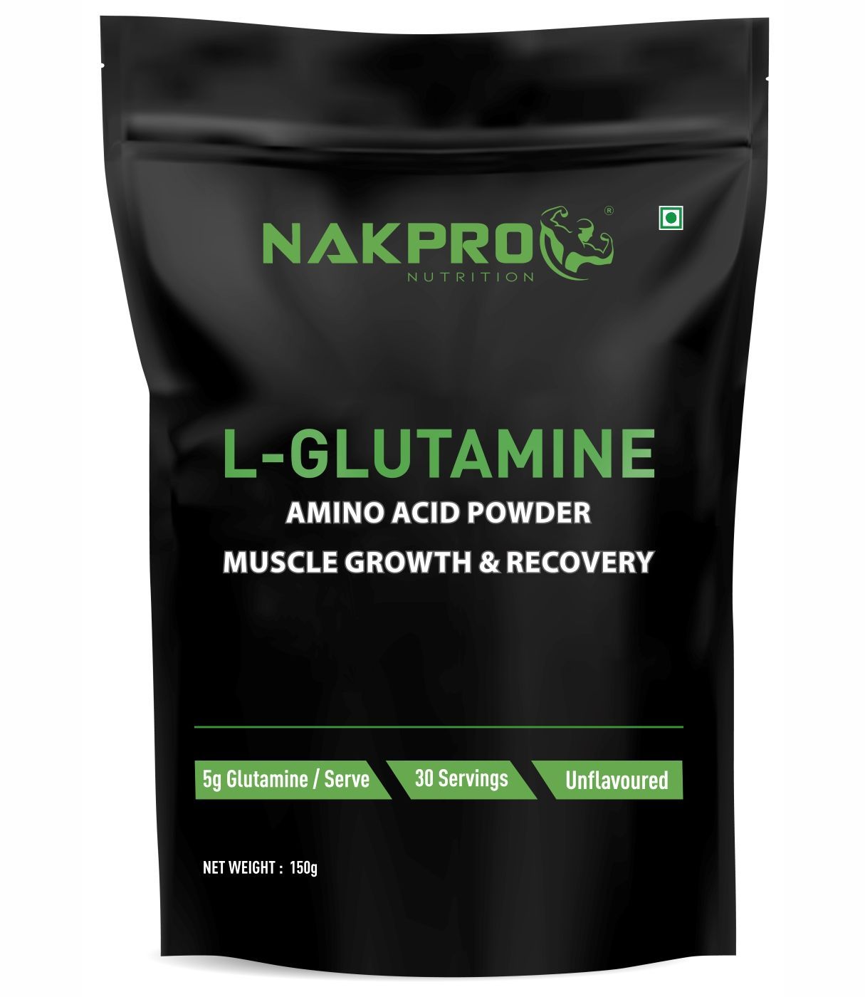 NAKPRO Advance Micronized LGlutamine Powder For Muscle Growth and
