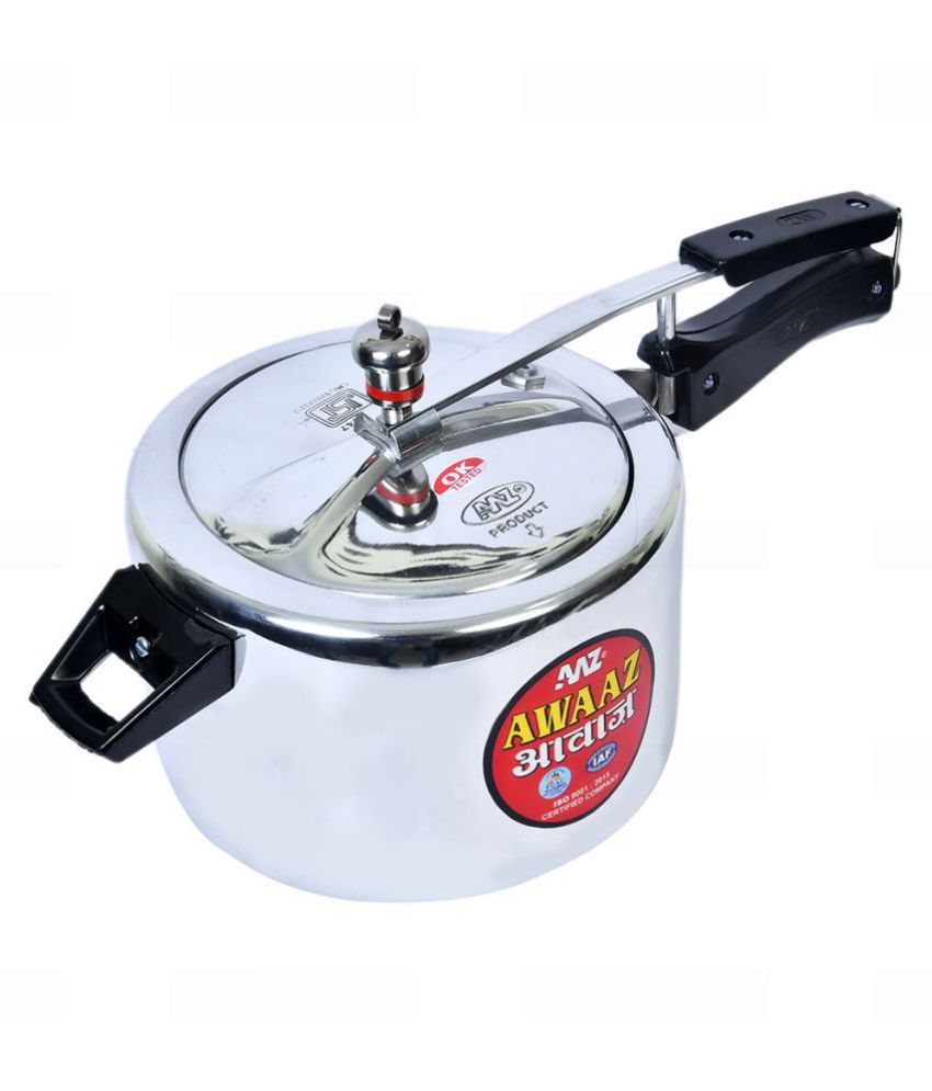 AWAAZ Pressure Cooker 5 L Aluminium InnerLid Pressure Cooker Without