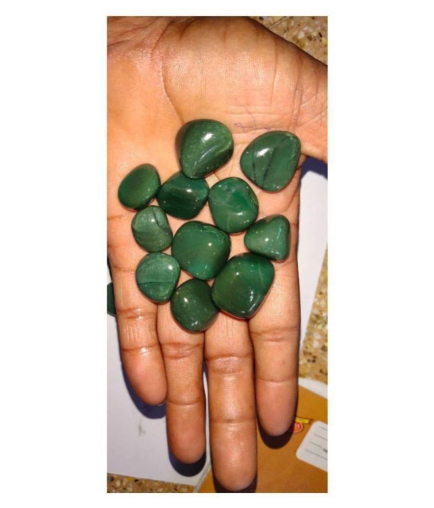 100GM Green Jade Natural Agate Tumble Stone: Buy 100GM Green Jade