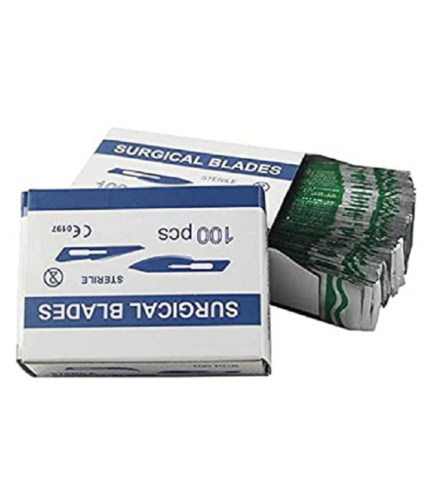 SURGICAL BLADE NO.11 (100 PCS) + 1 B.P HANDLE NO.3 Buy