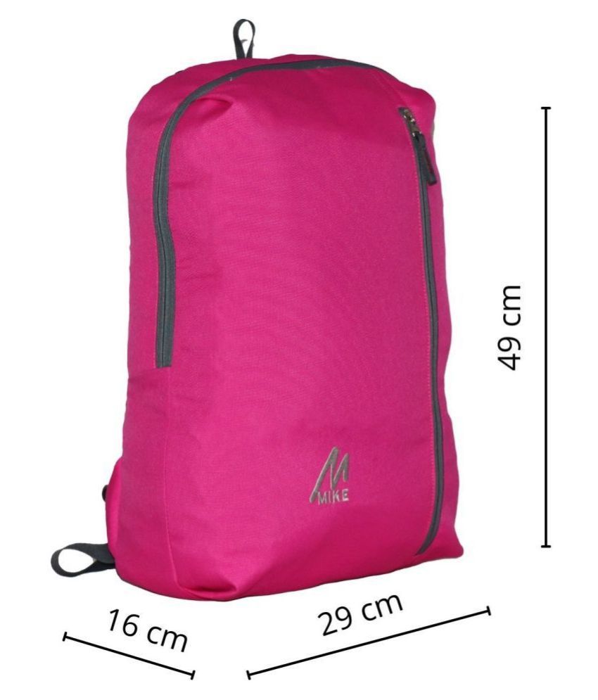     			MIKE DARK PinkSmall  Backpack Bag