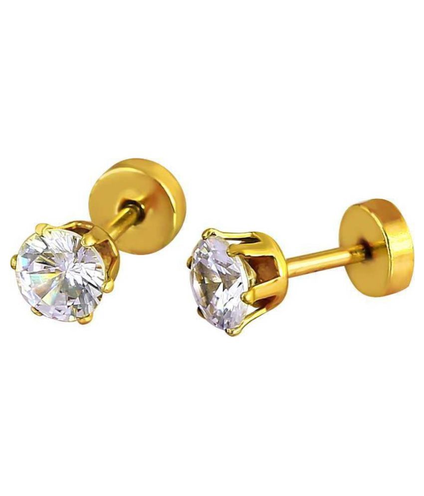 Mens Jewellery Valentine Gold Bali Stud 