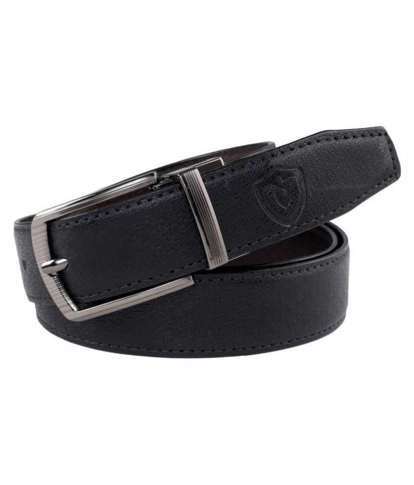     			Keviv Black Leather Casual Belt