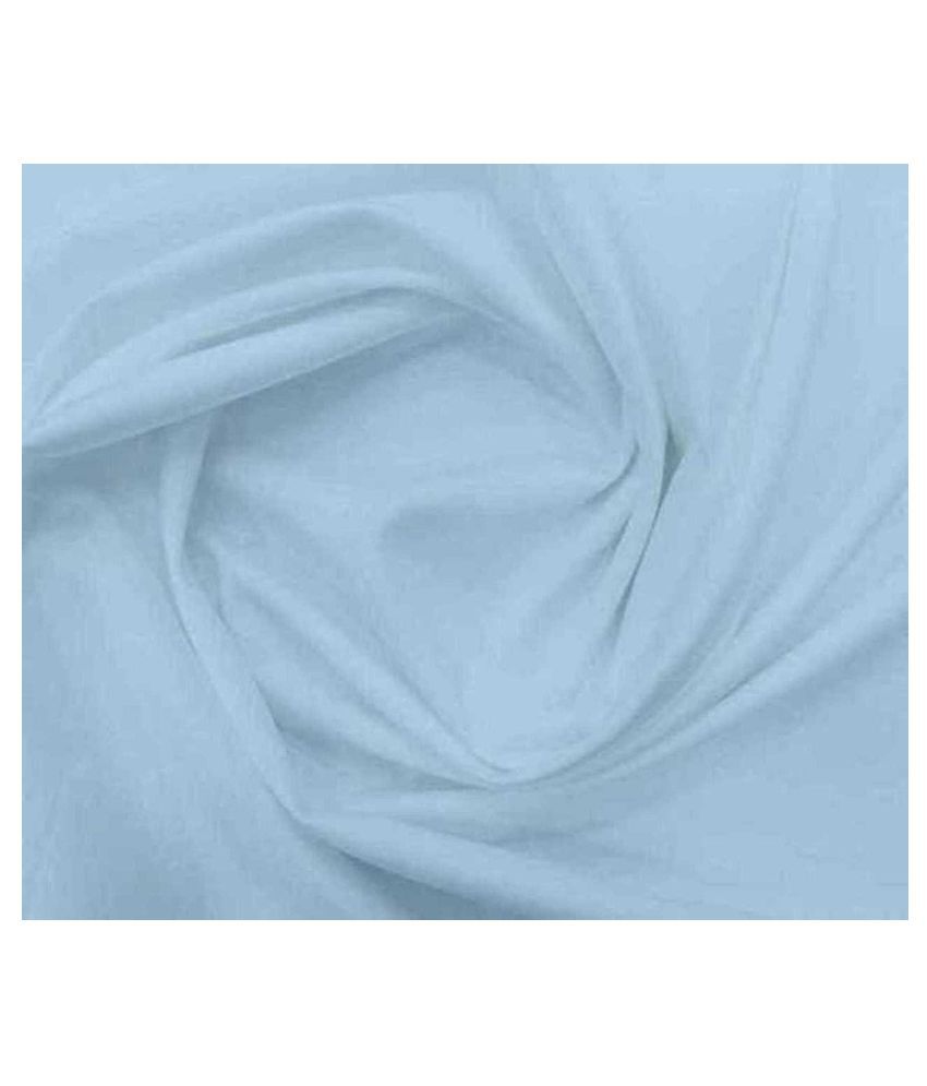     			Makhanchor Blue 100 Percent Cotton Unstitched Shirt pc Single