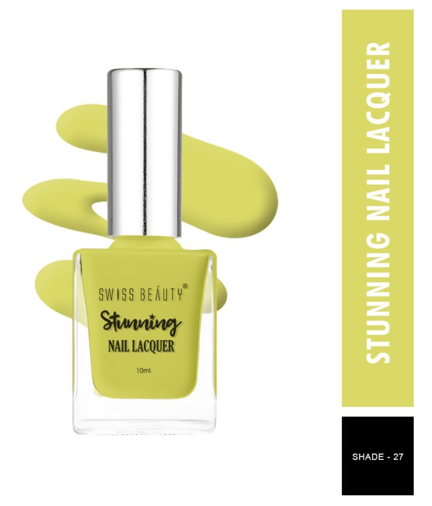     			Swiss Beauty Stunning Nail Polish Lemon Crme Pack of 3 10 mL