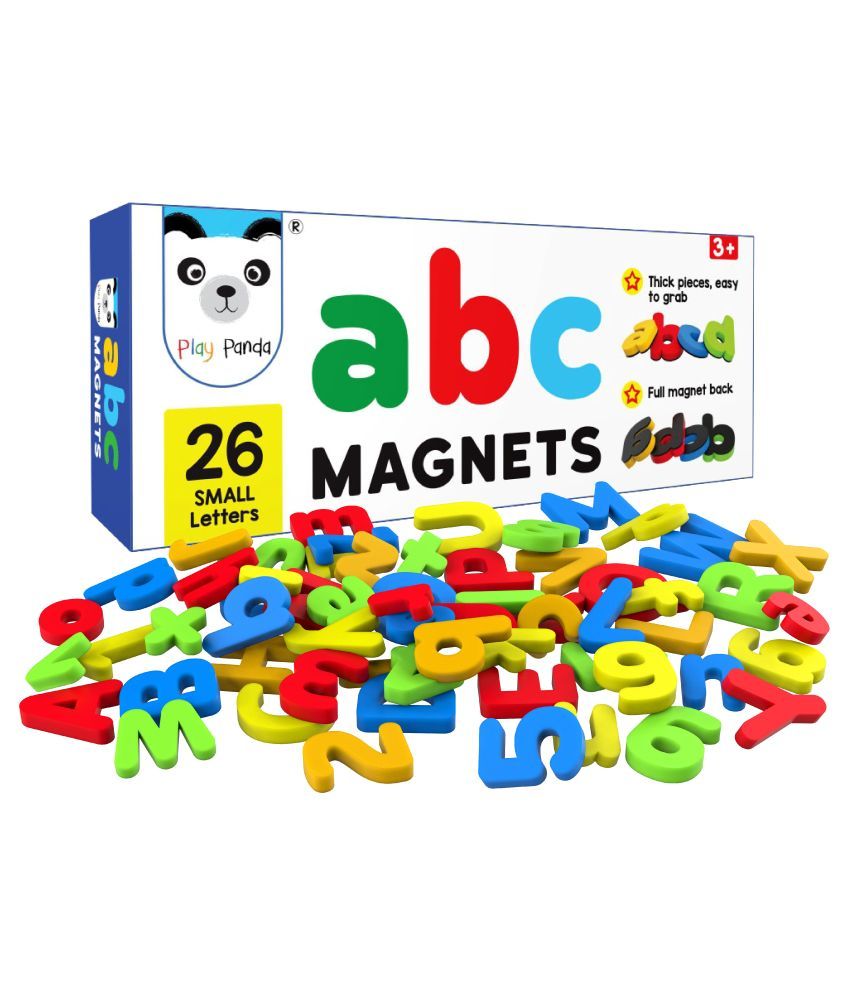 Play Panda ABC Magnets Small Letters - 26 Magnetic Letters that work on ...